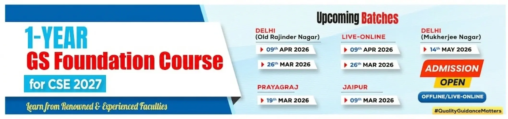 upcoming batches gs foundation